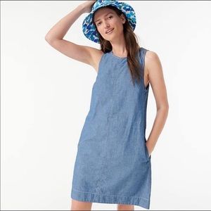 NWT J Crew chambray shift M